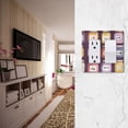 thumbnail image 5 of Yayeee Rocker Switch Wall Plate 1-Gang 4.6"x2.9" Home Decorative Outlet Cover, Purple Jam, 5 of 6