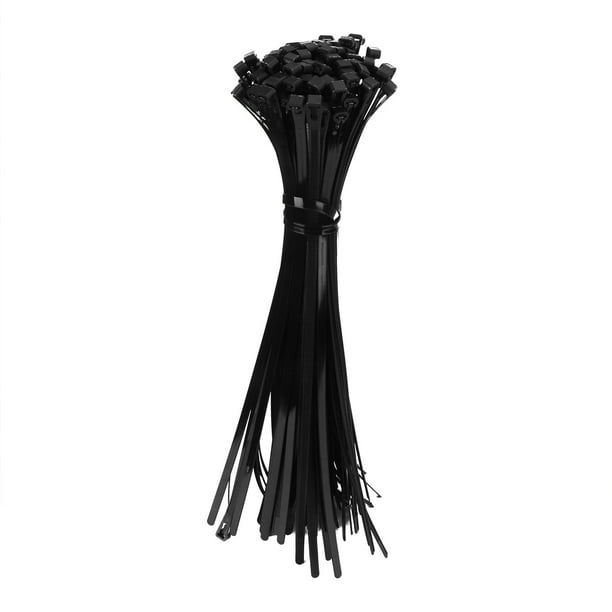 Bridas con cremallera, 100 piezas Bridas para cables Múltiples usos múltiples Envolturas Lazos Sujetadores Bridas con cremallera Eficiencia óptima