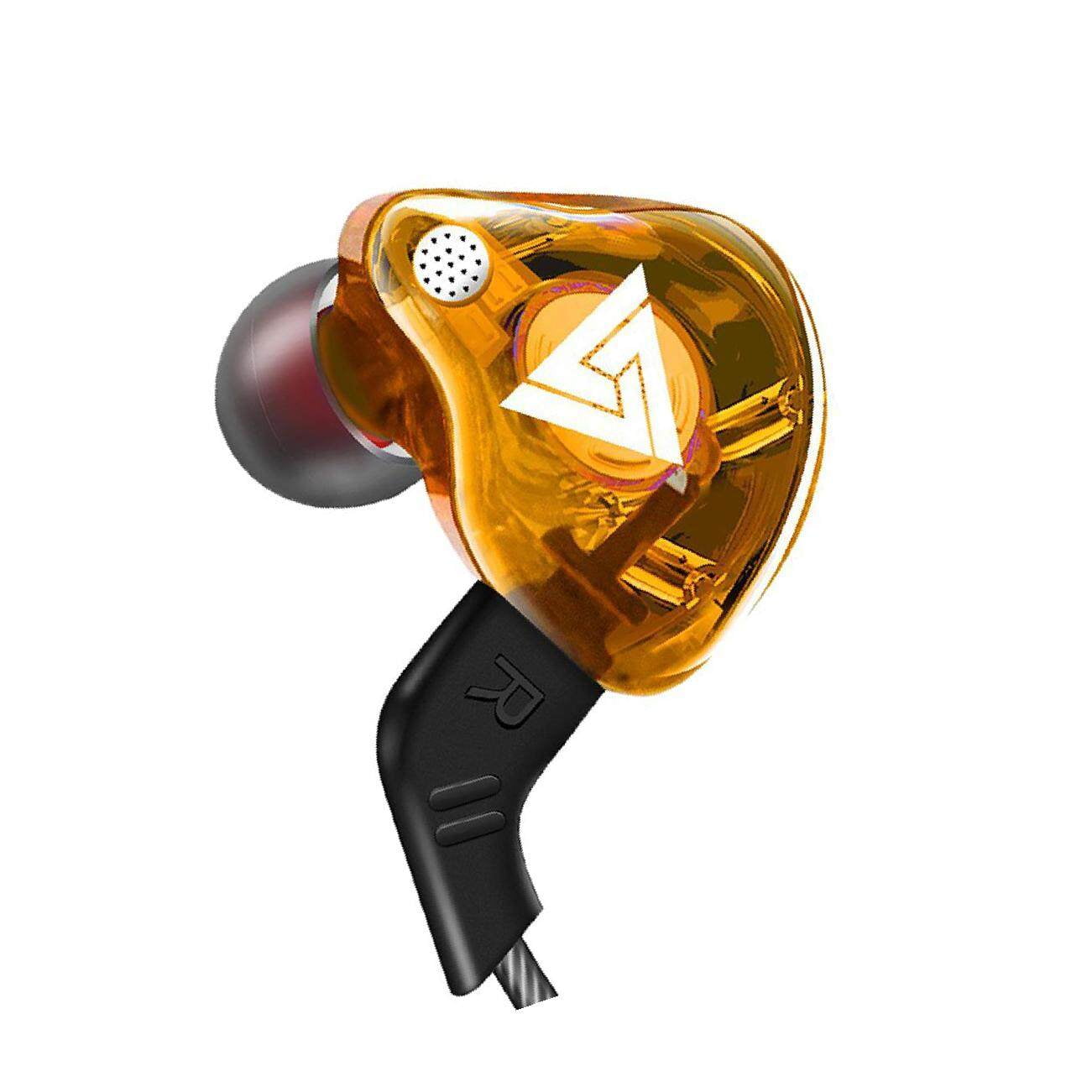 justharion QKZ AK6 In Ear Sport Earphones with Mic Yellow