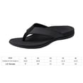thumbnail image 2 of Men chanclas arcos con arco sandalias ortopédicas cómodas zapatillas de apoyo para la playa sin deslizamiento para los pies alivio del estrés, 2 of 9