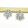thumbnail image 2 of U8MO 20/50/100pcs Snow Antique Silver Charms Pendants for Jewelry Making 20*15mm-20pcs, 2 of 5
