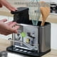 thumbnail image 4 of Cateissary Estante de almacenamiento Soporte dispensador Soporte de esponja Acero inoxidable Tamaño compacto Ahorro de espacio Exquisito 3 en 1 a Almacenamiento y organización del hogar, 4 of 6