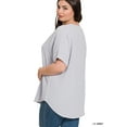thumbnail image 3 of Zenana Women & Plus Microfiber Mock Turtleneck Long Sleeve Lightweight Tee Shirt Top, 3 of 5