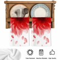 thumbnail image 5 of Modern Red Kitchen Towels Set of 1, Gradient Floral Abstract Bohemian White Absorbent Dish Towels for Kitchen, Microfiber Hand Towel, Quick Drying Tea Towel for Cleaning Decorative Dishcloths, 5 of 7