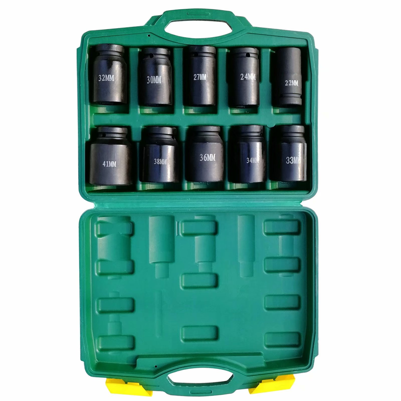 10 pcs 3/4" Drive Square Standard Impact Socket Set 6 point Impact Socket CRV