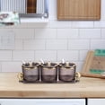 thumbnail image 6 of Esquirla 3x Spice Serving Jars Set Decorative Storage Seasoning Container Box with Lid Spoon and Tray Canisters Pot Set for Seasoning Black, 6 of 8