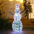 thumbnail image 2 of Magical Snowman Lighted LED Winter Holiday Yard Decoration, 2 of 10