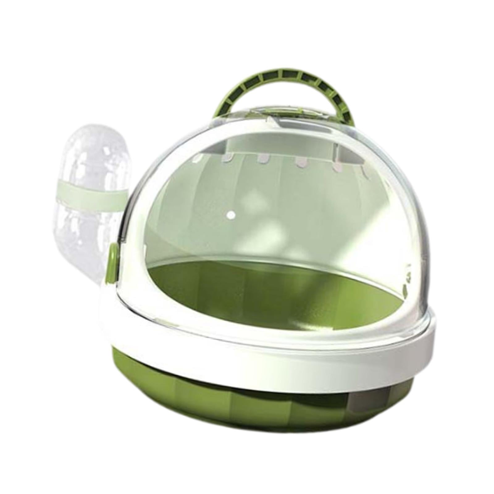 FITYLE Hamster Carrier Cage with Water Bottle Habitat Hamster Travel Carrier Pet Outgoing Cage for Chinchilla Hedgehog Dwarf Hamster green