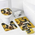 thumbnail image 4 of Farm Cows Bathroom Sets with Shower Curtain And Rugs, Incl with 12 Hooks，Toilet Lid Oval Rug, 4 of 7
