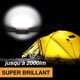 thumbnail image 5 of Foco LED recargable de 30 W, 1500 lm, para obras de construcción, luz de trabajo con 2 focos LED COB USB portátiles para camping, 3 modos, batería de 1 pieza, 5 of 5
