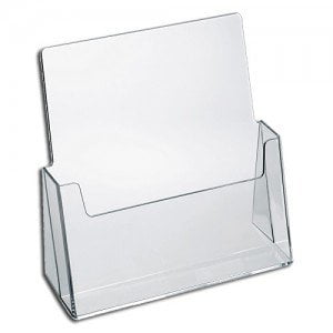 6 Pack, Large Source One Slotwall/Slatwall Clear Brochure Holder SourceOne