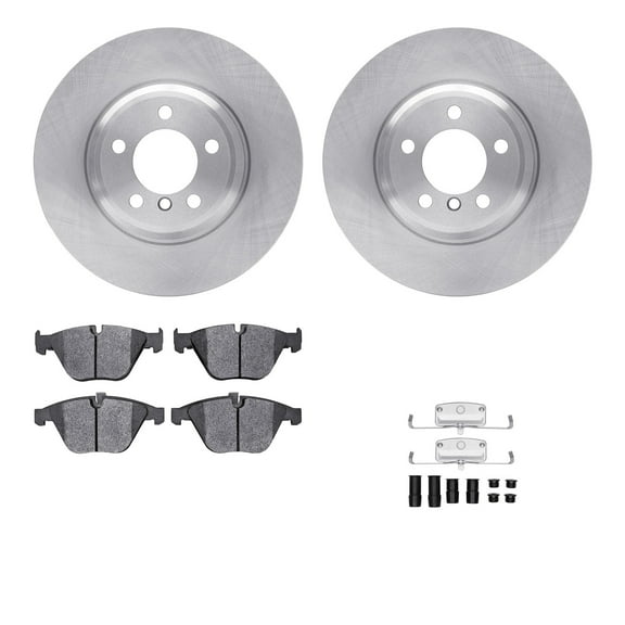 Dynamic Friction Company Front Brake Rotors with 5000 Advanced Brake Pads includes Hardware 6512-31358