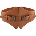 thumbnail image 4 of YooGuoGuo Women Elastic Wide Band Dress Belt Cinch Stretch Fashion Vintage Waistband PU Leather Belt Custume Cosplay Party, 4 of 6