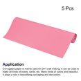 thumbnail image 3 of Corrugated Paper Sheets 5pcs 27-inch x 20-inch Pink Cardboard for DIY Craft, 3 of 5