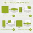 thumbnail image 2 of Kimunuk 9 Pcs Outdoor Patio Replacement Cushions,Waterproof Cushions for 4-Seat Outdoor Sectional Sofa Couch, Grass Green, 2 of 6