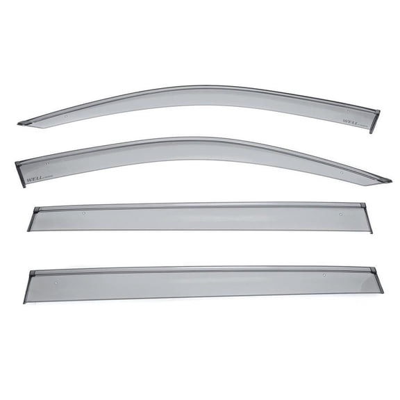 Wellvisors Side Window Visors Wind Deflectors Rain Guard With Black Trim for 2018 2019 2020 2021 2022 2023 2024 Volkswagen Tiguan 3-847VW018