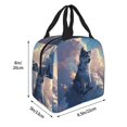 thumbnail image 4 of Kdxio Cloud Wolf Print Insulated Lunch Bag,Reusable Tote Lunch Box for Women Men,Leakproof Cooler Lunch Bags for Work Office Travel Picnic, 4 of 6