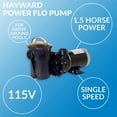 thumbnail image 2 of Hayward W3SP1580X15 Power Flo Pool Pump, 1.5 HP, 2 of 2