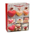thumbnail image 2 of Anhility Valentine's Day Paper Gift Bags Love Heart Party Favor Bags with Handle Goodie Candy Treat Bag for Wedding Anniversary Holiday, 7.08 x 3.34 x 9.44 in, 2 of 6