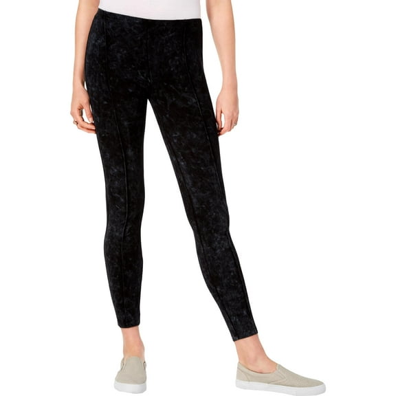 Hippie Rose Womens Washed Pull On Leggings Black M