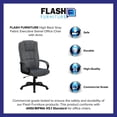 thumbnail image 4 of Pemberly Row Modern / Contemporary High Back Office Chair in Gray, 4 of 8