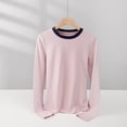 thumbnail image 2 of BOOMNY Kids Girls Tshirts Long Sleeve Base T-Shirts for Girls Solid Color Crew Neck Tee Shirt Cozy Fall Childrens Tops, 2 of 5