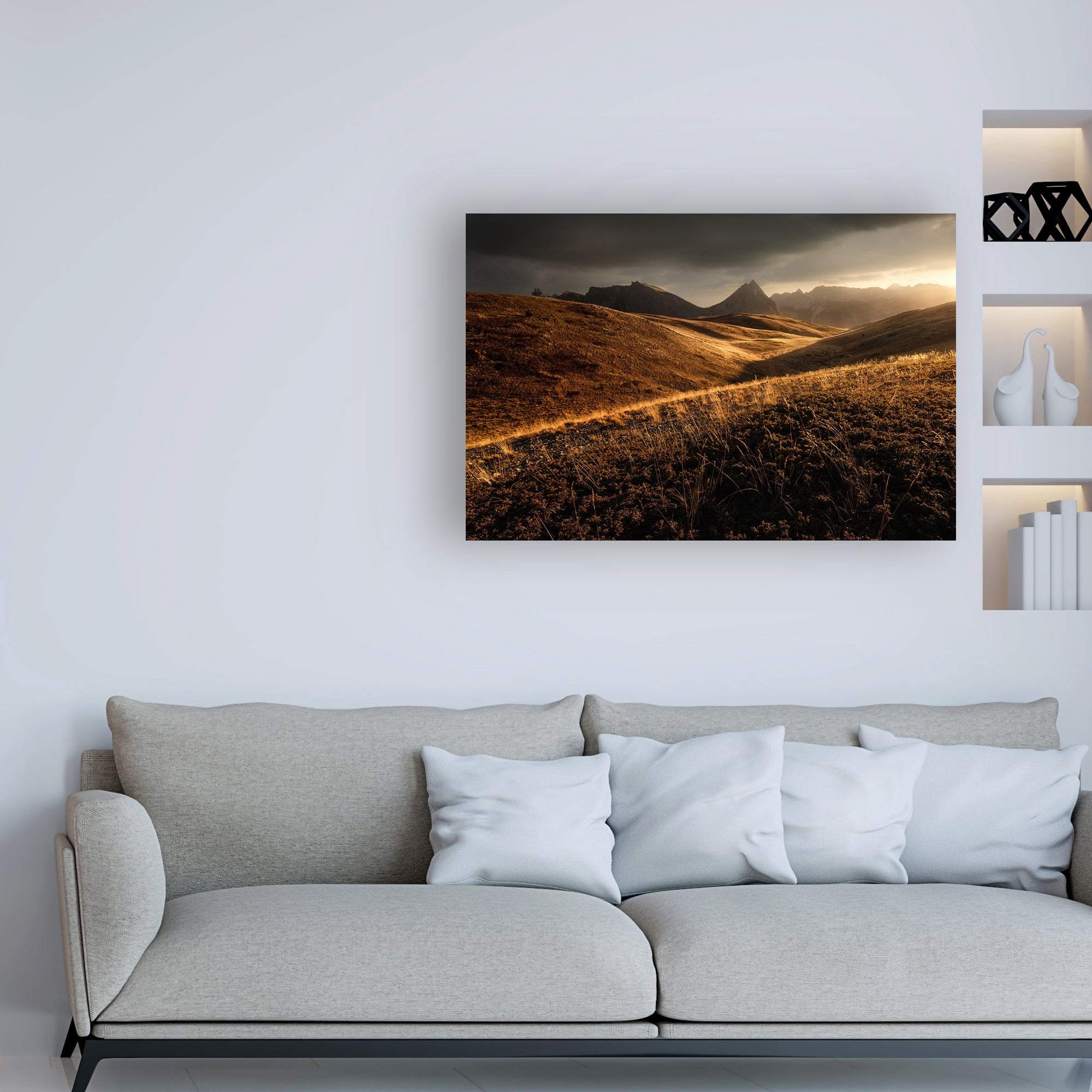 Trademark Fine Art 'Last Autumn Light' Canvas Art by Enrico Fossat