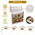 thumbnail image 6 of Burlap Table Runner 36 Inches Long,Thanksgiving Pumpkin Fall Sunflower Non-Slip Kitchen Table Runners for Dining Room Everyday Use Party Table Decorations Orange Plaid, 6 of 9