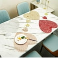 thumbnail image 4 of EONQY Heart Gold Placemats, 10 Pack Decorative Placemats Round Placemat PVC Placemats Hollow Table Place Mats Washable for Dining Table, 4 of 5