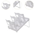 thumbnail image 6 of yotijay Bathroom Cup Dispenser Decor Mouthwash Cup Holder for Bathroom Home Tabletop White Double Row, 6 of 9