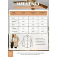 thumbnail image 6 of Women's Flannel Plaid Shacket Long Sleeve Button Down Chest Pocketed Shirts Jacket Coats, 6 of 12