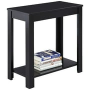 HomeStock Old World Opulence Chairside Table,Black
