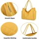 thumbnail image 5 of LHSHID Canvas Shoulder Bag for Women Reusable Grocery Shopping Bag Extra Large Cotton Beach Tote Bag Lightweight Work Handbag, 5 of 7