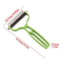 thumbnail image 3 of FEOLGEHLY Double Sided Pet Dematting Comb for Dogs and Cats, Stainless Steel Undercoat Rake for Long Hair, Safe Deshedding and Detangling Pet Brush for Grooming (Green), 3 of 8