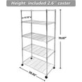 thumbnail image 2 of Simple Deluxe 5-Tier Storage Shelving Unit, 35" D x 18"W x 70" H, 2 of 5
