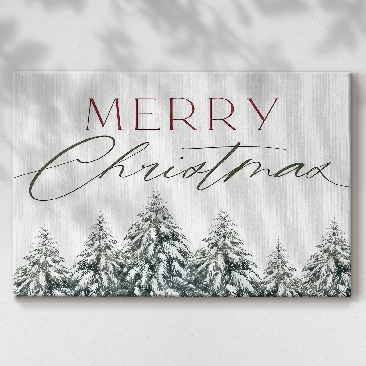 Merry Christmas Trees- Gallery Wrapped Canvas