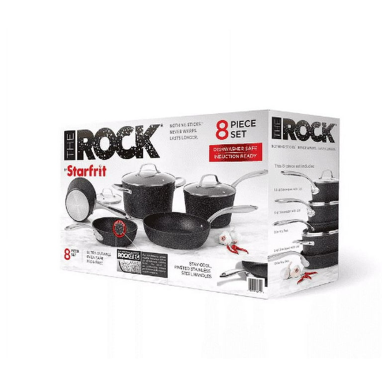 Rock 8Pc Cookware Set Black - 8 PC Set