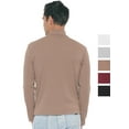 thumbnail image 3 of Stretch Is Comfort Men's Ribbed Long Sleeve Mock Neck Turtleneck | Adult Small- 3x, 3 of 6