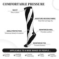 thumbnail image 3 of Lsque Zebra Pattern Sport Compression Socks for Men & Women 15-20 mmHg Knee High Nurse Pregnant Running Medical and Travel Athletic, 3 of 6