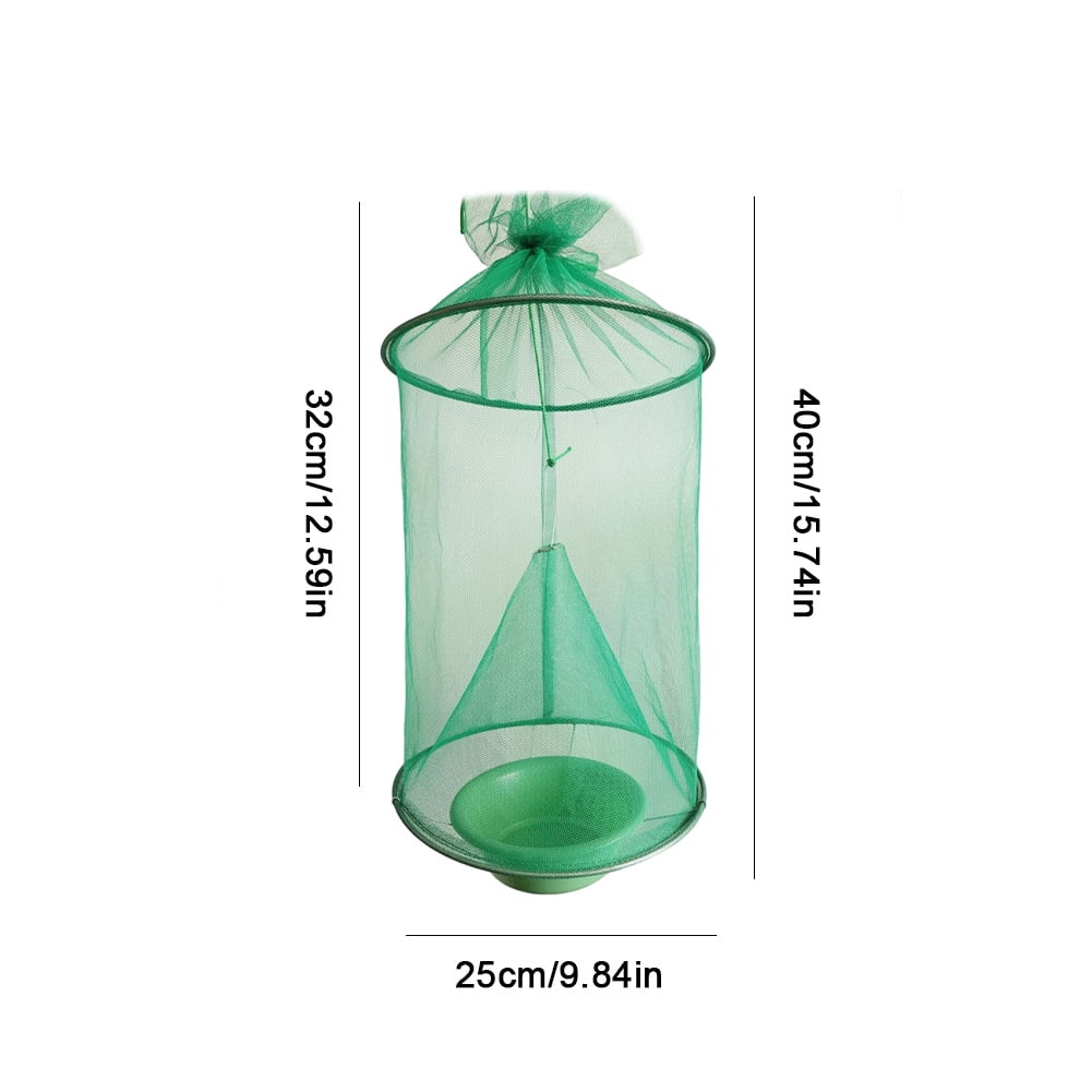 5 Pack Fly Traps Outdoor, Ranch Fly Traps Fly Catcher Cage for Indoor or Outdoor Family Farms, Park, Restaurants