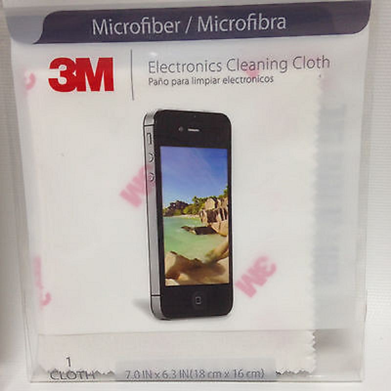 Remove Fingerprints Gray 20 Cloths Total 3M Electronics Microfiber Cleaning Cloth and Smudges Without Scratching 