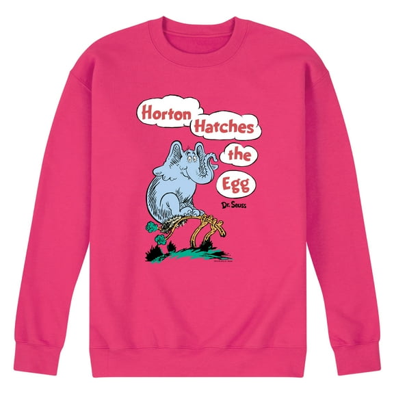 Dr. Seuss - Horton Hatches the Egg - Horton Sitting on the Egg - Easter - Men's Crew Neck Fleece Pullover