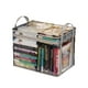 thumbnail image 3 of Caja de almacenamiento de libros de plástico transparente | Gran contenedor organizador transparente con cremallera y asa | Contenedor plegable de alta capacidad para hogar, oficina, libros, ropa, 3 of 5