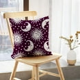 thumbnail image 5 of LALILO Throw Pillow Covers Sun And Moon Vintage With Stars Moon Cushion Cover 18" x 18", 2 Pack, 5 of 6