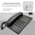 thumbnail image 4 of Corded Telephone Basic Landline Phone for Seniors Analog Home Phone with Hold Redial Corded Small Desk Wall Telephone, 4 of 8