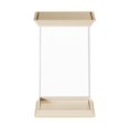 thumbnail image 1 of Vitrina transparente para figuras, caja de almacenamiento de escritorio para muñecas, organizador de almacenamiento para miniaturas sin soporte, 1 of 9