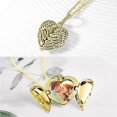 thumbnail image 4 of Collares con forma de corazón con alas de ángel personalizadas, colgantes para parejas, regalos de fiesta --- Código de producto 46182, 4 of 5