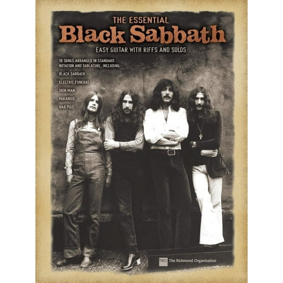 The Essential Black Sabbath: Easy Guitar with Riffs and Solos, (Paperback)