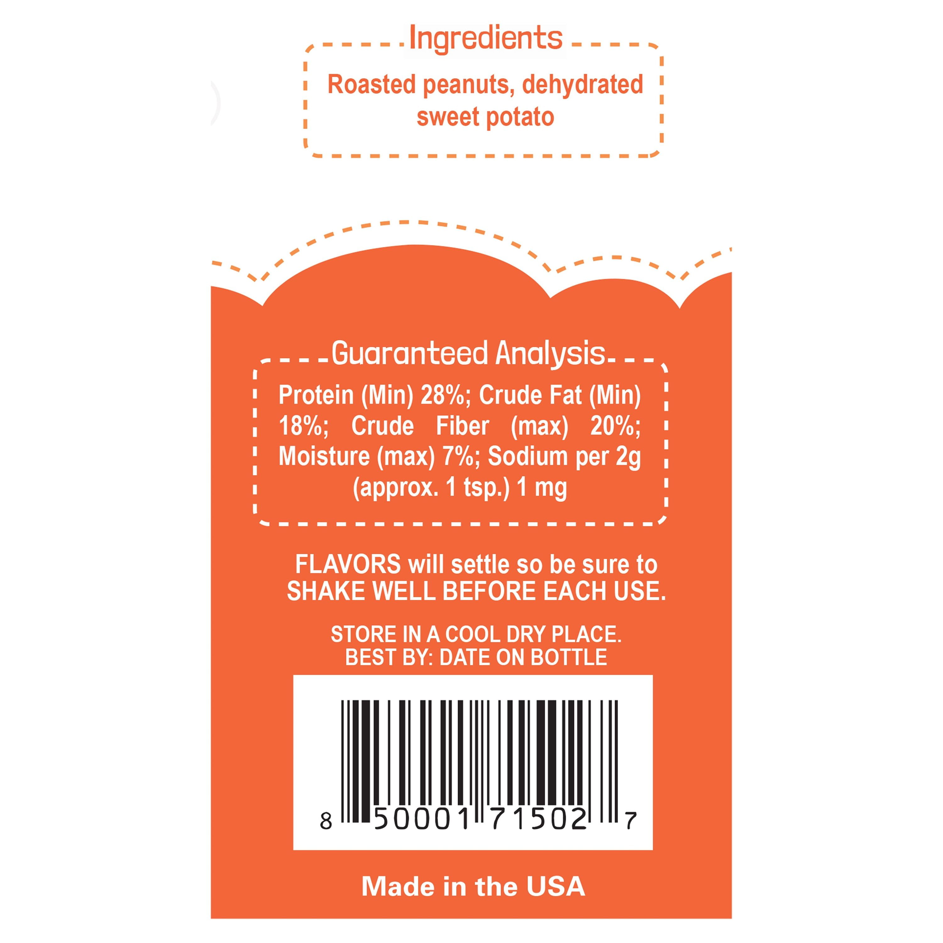 FLAVORS by Beaumont Basics Food Topper for Dogs, Peanut Butter Recipe, 6 oz
