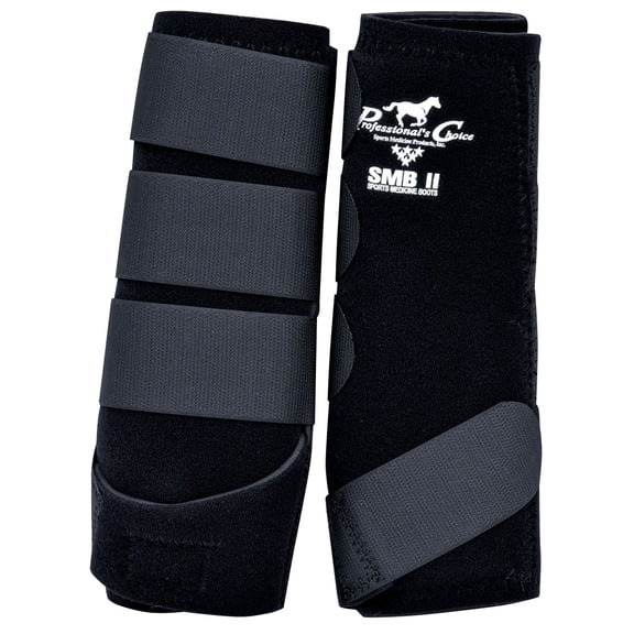 Black Large Professional Choice Tack Smb 2 Sports Medicine Horse Boots
